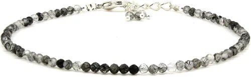 Miniatura 90 de Gempires - Pulseras de cuentas de piedras preciosas hechas a mano, ligeras, de cristal, para uso diario, hipoalergénicas, de 8 pulgadas, chapadas