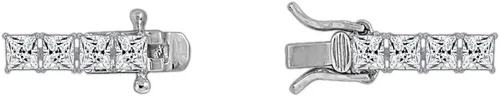 Miniatura 4 de Tienda Collection Sterling Silver Tennis Bracelet set with Round Cut Infinite Elements Cubic Zirconia