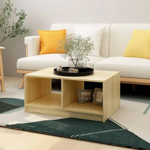 Miniatura 9 de Rectangular Pinewood Coffee Table, Matte Grey Finish, Living Room Furniture, Small Coffee Table with Storage Shelf