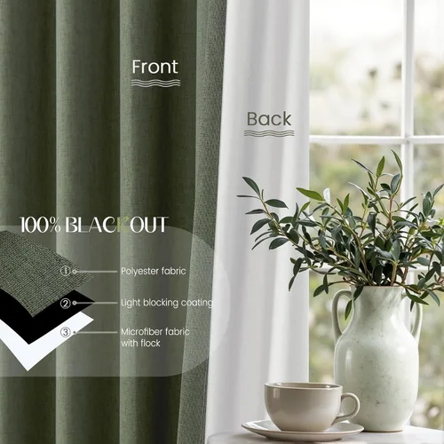 Miniatura 5 de UHITECH Cortinas opacas cortas de 35 pulgadas de largo, plisadas, opacas, para ventanas pequeñas, con aislamiento térmico, cortinas reductoras