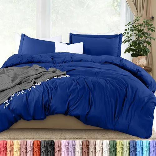 Miniatura 32 de Utopia Bedding Funda de edredón tamaño Queen – 1 funda de edredón con 2 fundas de almohada – Funda de edredón de 3 piezas con cierre de cremallera