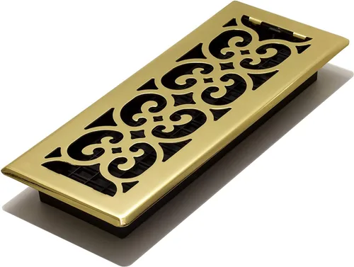 Miniatura 24 de Placa embellecedora cromada Decor Grates con ornamento Acabado cepillo níquel (Brushed Nickel Finish)