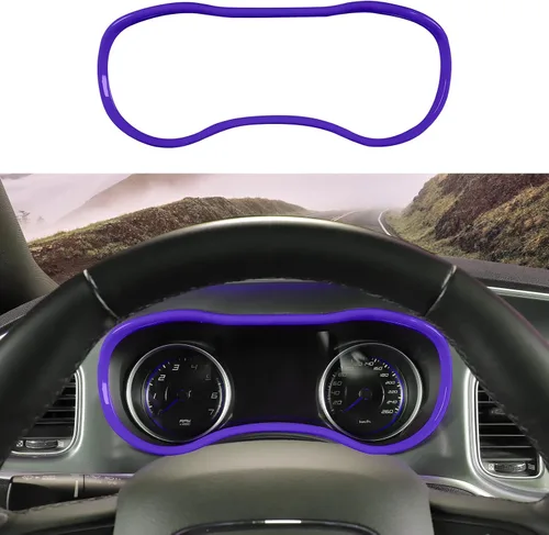 Miniatura 7 de Voodonala Consolas centrales de fibra de carbono ABS para cargador, tablero de instrumentos, accesorios interiores para Dodge Charger 2015-2024+, 1