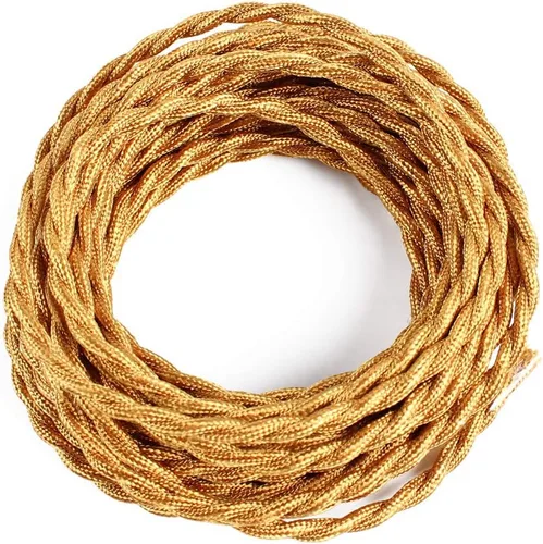 Miniatura 11 de Cable trenzado cubierto de tela para lámpara de 25 pies, 18/2 industrial eléctrico estilo vintage, calibre 18 estilo antiguo para lámpara retro