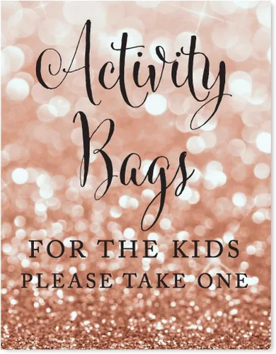 Miniatura 17 de Andaz Press Letreros de fiesta de boda, purpurina dorada rosa, 8.5 x 11 pulgadas, resalta tu versículo bíblico favorito para el nuevo Mr. & Mrs, 1