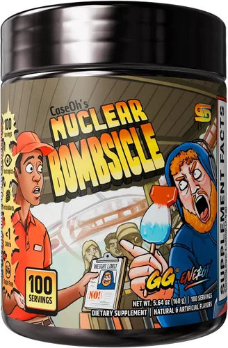 Gamer Supps GG® Energy - CaseOh's Nuclear Bombsicle por CaseOh (100 porciones) - Energía de juego compatible con Keto y mezcla nootrópica, sin