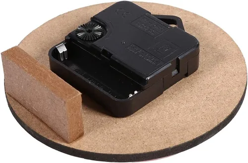 Miniatura 6 de Haofy Reloj de pared vintage redondo extra pequeño de 4.7 pulgadas, silencioso, funciona con pilas, reloj de pared de madera antigua para cocina