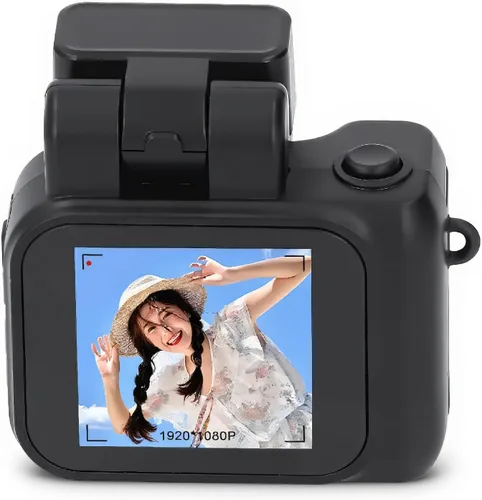 Mini cámara con llavero, el amigo de bolsillo HD más pequeño del mundo, cámara de fotos y video KeyCam con 6 filtros, duración de la batería de 100