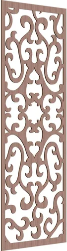 Miniatura 18 de Smithfield Paneles de pared decorativos de madera con calado, 13 3/8 pulgadas de ancho x 34 3/8 pulgadas de alto x 3/8 de alto, roble rojo rojo