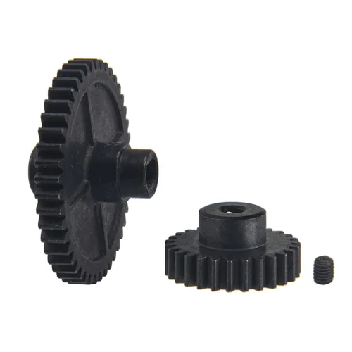 Miniatura 4 de ShareGoo - Juego de engranajes de reducción de engranajes diferenciales de metal 44T y engranaje de motor 27T compatible con WLtoys 144001 1/14 RC