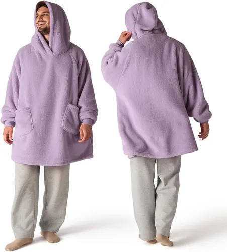 Miniatura 21 de Bedsure Manta con capucha portátil, regalos para el Día de la Madre para mujeres, sudadera con capucha cálida y acogedora para mujeres y hombres