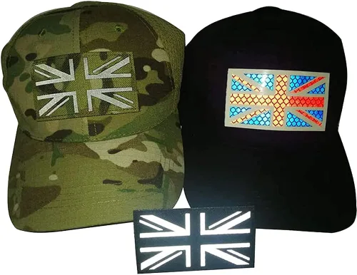 Miniatura 4 de Parche reflectante de bandera del Reino Unido DIY Reino Unido táctico militar moral británica infrarrojos infrarrojos de Gran Bretaña parches UK CP