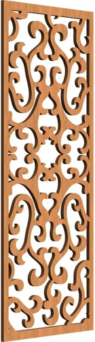Miniatura 36 de Smithfield Paneles de pared decorativos de madera con calado, 13 3/8 pulgadas de ancho x 34 3/8 pulgadas de alto x 3/8 de alto, roble rojo rojo