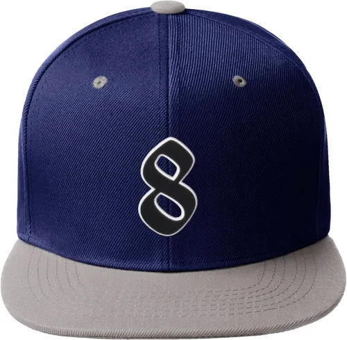 Miniatura 782 de Daxton Gorra clásica con visera de billete plano con letras del alfabeto inglés antiguo de la A a la Z