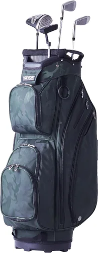 VEVOR Golf Cart Bag with 14 Way Organizer Divider Top, Premium Cart Bag with Stand, Durable Golf Bags with Handles & Dust Cover & Detachable Dual