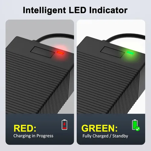 Miniatura 3 de Cargador de batería de litio de 24 V, adaptador de corriente universal de 29.4 V 2 A para batería de iones de litio 7S 24V con conector de CC