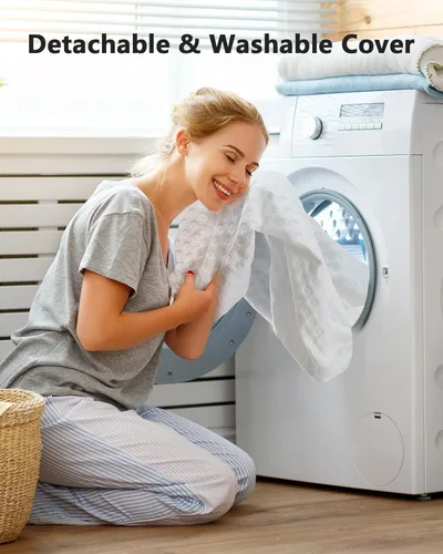 Miniatura 6 de PERLECARE Cubrecolchón firme de 3 pulgadas, tamaño King, con gel refrescante y espuma viscoelástica de carbón de bambú para aliviar la presión