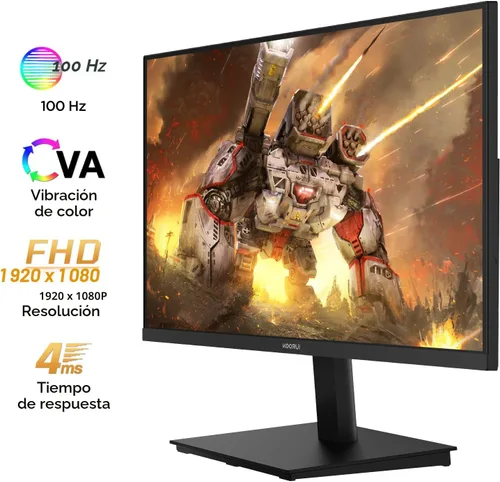 Miniatura 2 de KOORUI Monitor de computadora 22 Pulgadas PC Gaming Full HD 1080P 100Hz Panel VA LCD con altavoces sincronización adaptativa