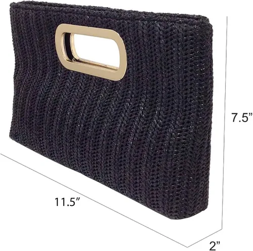 Miniatura 2 de Embrague de paja con mango superior