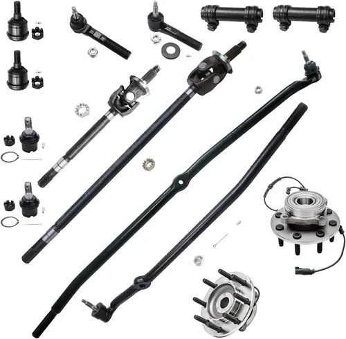 Miniatura 277 de Detroit Axle - Kit de nudillos de dirección delantera izquierda para Ford Edge Lincoln MKX 07-10, cojinete de rueda del lado del conductor, nudillo