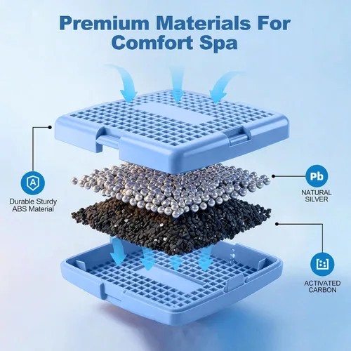 Miniatura 4 de Cartucho mineral para bañera de hidromasaje, cartucho de sistema de sal de agua dulce de iones plateados, limpia y aclara el agua del spa durante 4