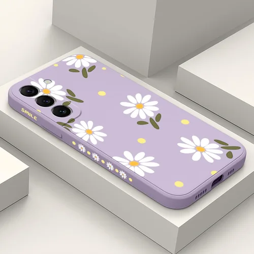 Miniatura 27 de LEECG para Samsung Galaxy S22 Plus, funda de silicona suave con diseños de flores de moda, protector contra caídas y antihuellas para Samsung S22