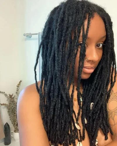 Miniatura 20 de Extensiones de cabello humano con 10 hebras de 6 pulgadas, 100 % hechas a mano, extensiones permanentes de rastas para mujeres y hombres, se pueden