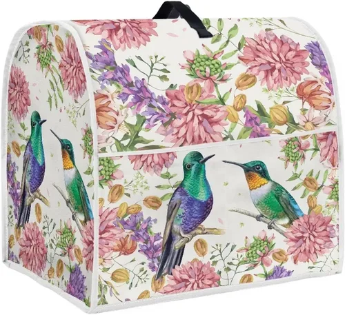 UNICEU Spring Flower Colibrí Ayuda de Cocina Mezclador Accesorios Mezclador Cubierta Antipolvo Compatible con 6-8 Cuartos de Cocina Pequeño Colibrí