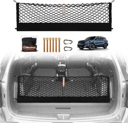 Miniatura 10 de Muslogy para Maverick - Accesorios de Red de Malla de Carga Extensible, Organizador de Maletero, Red de Malla Elástica para Cama de Carga
