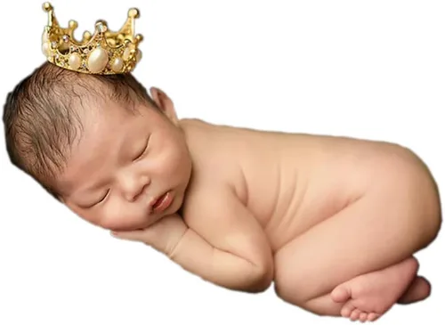 Miniatura 4 de Diadema para sesiones de fotos para recién nacidos, de cristal, princesa, fiesta, accesorios de fotografía Corona 3