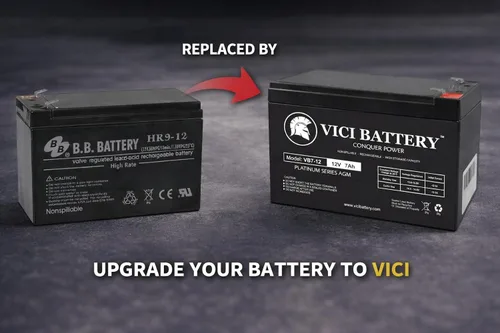Miniatura 2 de Vici Batería 12V 7AH Sealed Lead Acid (SLA) Batería recargable sin mantenimiento - Reemplazo para batería B&B HR9-12