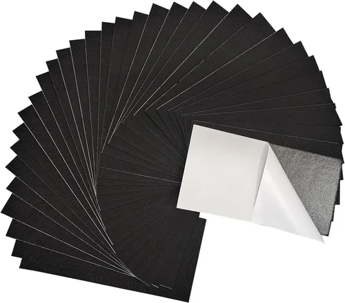 Miniatura 14 de Jtnohx Hojas de fieltro autoadhesivas, fieltro con parte trasera adhesiva, 33 piezas de 10 cm x 20 cm hojas rígidas, 33 colores hoja rígida