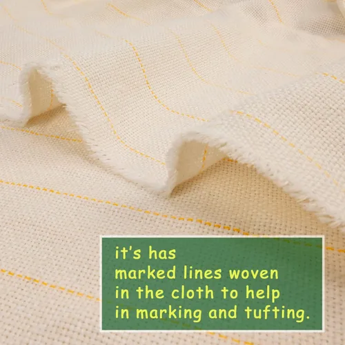 Miniatura 4 de Paño de acolchado primario de 83 x 39 pulgadas con líneas marcadas, tela de respaldo de alfombra de 70.9 x 31.5 pulgadas, kit de tela grande