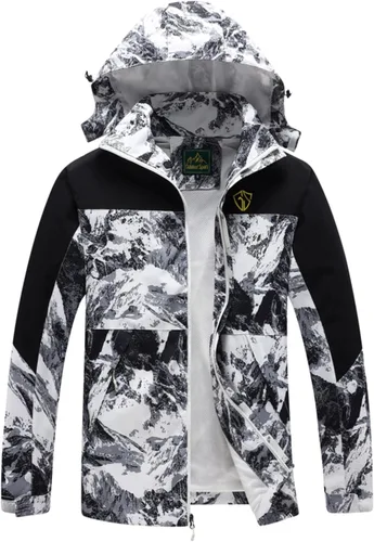 Miniatura 11 de GIISAM Chaqueta de lluvia para hombre, impermeable, ligera, para exteriores, rompevientos con capucha