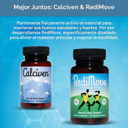 Miniatura 8 de Calciven - Suplemento Natural para el Apoyo Óseo - Sin GMO, Sin Gluten