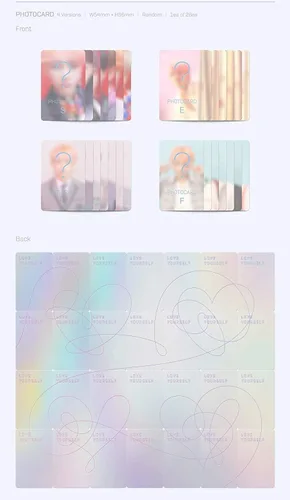 Miniatura 5 de BTS - [Ámate a ti mismo 'Respuesta'] 4º álbum 4 VER SET 2CD+116p PhotoBook+20p Mini Book+1p PhotoCard+1p Pegatina+Juego de tarjetas fotográficas