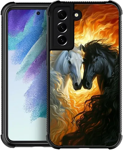 Miniatura 39 de CARLOCA Funda compatible con Samsung Galaxy A13 5G con patrón de camino del desierto naranja alienígena, antideslizante, cuatro esquinas, absorción