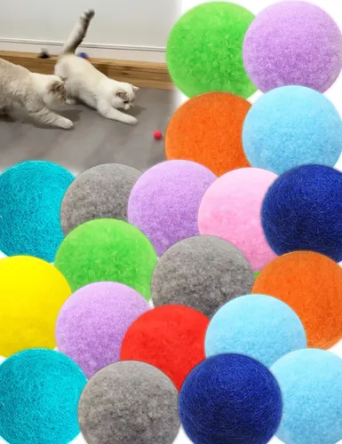 Paquete de 40 pelotas para gatos - Divertidos juguetes interactivos para gatos y gatitos de interior (tiempo de juego)