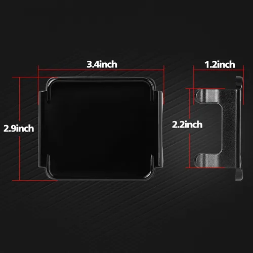 Miniatura 2 de Cubiertas LED negras Snap-On para cápsulas LED de 3 pulgadas, cubiertas de policarbonato legales para la calle para luces cúbicas de 3 pulgadas