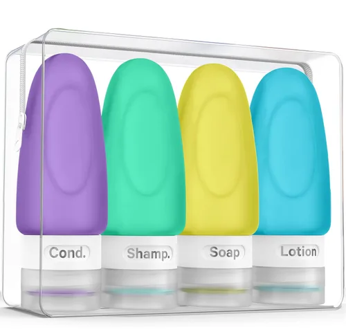 Miniatura 17 de Travel Pouches for Toiletries, 13 Pack TSA Approved Refillable Travel Liquid Pouches, Flat Travel Bottles for Toiletries, Reusable 3oz Portable