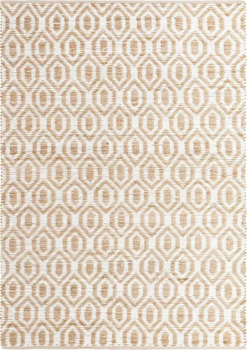 Miniatura 10 de Unique Loom Chindi Jute Collection - Alfombra rectangular de 7 pies 1 pulgada x 10 pies, color blanco y natural blanco (White/Natural)
