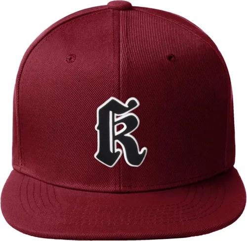 Miniatura 581 de Daxton Gorra clásica con visera de billete plano con letras del alfabeto inglés antiguo de la A a la Z