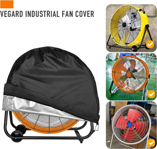 Miniatura 3 de VEGARD Cubierta de ventilador industrial: cubierta resistente al agua y al polvo para ventilador de piso de alta velocidad de 18 y 20 pulgadas