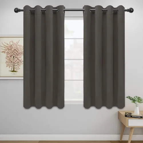 Miniatura 240 de Easy-Going - Cortinas opacas para dormitorio, aislamiento térmico sólido con ojales, cortinas de ventana para reducción de ruido, cortinas