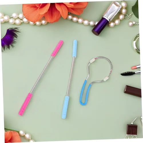 Miniatura 6 de 8 unidades de depilación facial depiladora de resorte para mujeres, herramienta de depilación manual ergonómica para barbilla, mejilla y labio