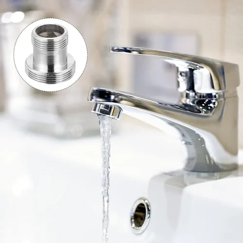 Miniatura 6 de uxcell Adaptador de grifo, 4 piezas M16mmx6mm rosca macho a M22mmx6mm rosca macho latón grifo aireador conector para cocina baño fregadero