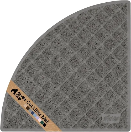 Miniatura 65 de Gorilla Grip - Tapete para atrapar la arena del arenero de gatos, 100% impermeable, fácil de limpiar, respaldo texturizado, suelos más limpios, se