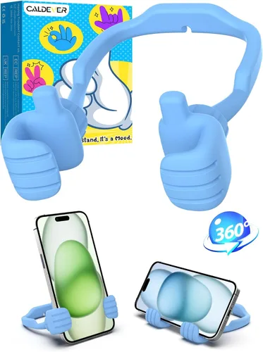Miniatura 17 de Regalos para adolescentes, niños, niñas, adultos, día del padre: Thumbs Up Lazy Phone Stand Soporte de teléfono celular para escritorio para niños