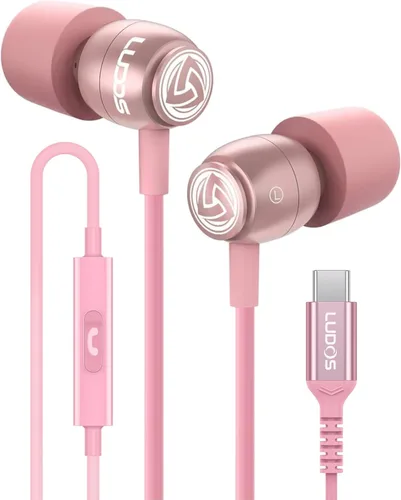 Miniatura 23 de Auriculares con cable Ludos Clamor, auriculares intraaurales, 5 años de garantía, auriculares con micrófono, auriculares con aislamiento de ruido
