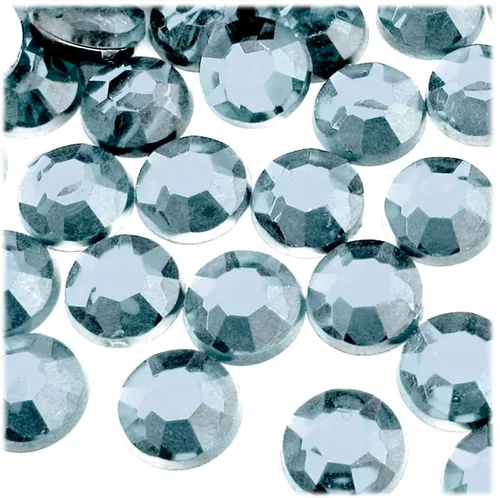 Miniatura 12 de The Crafts Outlet 144 diamantes de imitación redondos de 0.630 in - parte trasera plana rojo rubí rojo